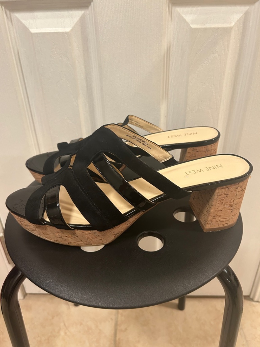 Nine West Cork Platform Sandals Size 12
